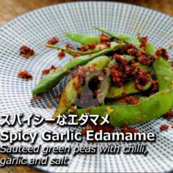 Spicy Garlic Edamame