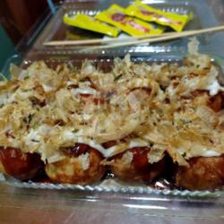 8 Takoyaki Mix Keju Moza   Gurita   Sosis   Crab Stick   Udang (kecil)