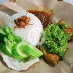 Nasi Ayam Paha Sambal Ijo   Bumbu Bebek Pedas