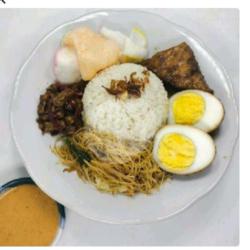 Nasi Uduk Semur Tahu Telor