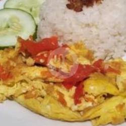 Nasi Telur Penyet Sambel Bawang