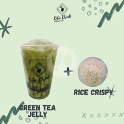 Greentea Jelly   Rice Crispy