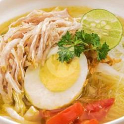 Soto  Ayam   Nasi   Rempeyek