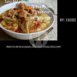 Seblak Ceker, Sosis   Bakso   Telor   Ceker