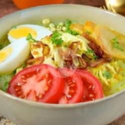 Soto Ayam Telur Bulat Irisan Ati Ampela(kuah Campur/pisah)