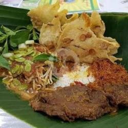 Nasi Pecel   Lauk Daging(bumbu Pedes, Sedeng,gak Pedes)