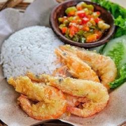 Udang Geprek Sambal Bawang