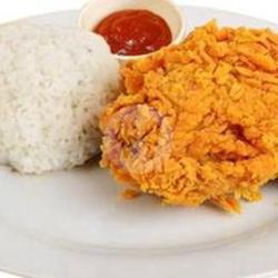 Ayam Krispy   Nasi  Sayuran