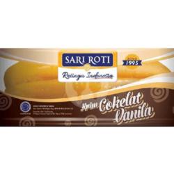 Roti Cream Coklat Vanila