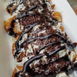 Pisang Goreng   Ceres   Keju   Chocolate Sauce