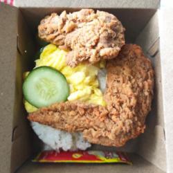 Rice Box (nasi) Chicken Wing