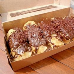 Pisang Goreng Uli Coklat Leleh (digoreng Dadakan)