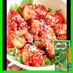 Nasi Udang Crispy Pedas Manis Free Milo 190ml