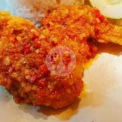 Ayam Sayap Geprek Rawit Merah Polos