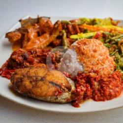 Nasi Ikan Tuna Balado   Telor Sadar   Sayur