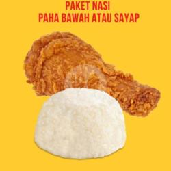 Paket Fried Chicken Paha Bawah