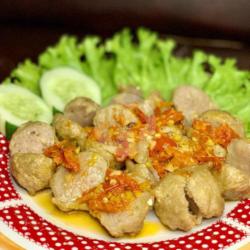 Bakso Geprek   Nasi