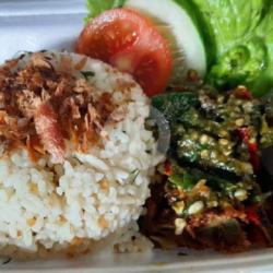 Nasi Bawang Jeruk Geprek Ijo