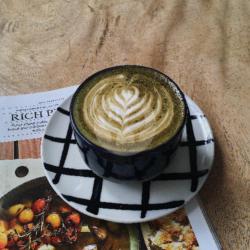 Matcha Coffee Latte