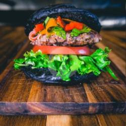 Burger Black Daging Crispy