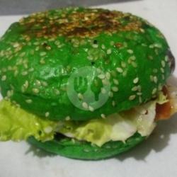 Black / Red / Green Patty Burger