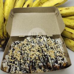 Pisang Keju Glaze Coklat Kacang