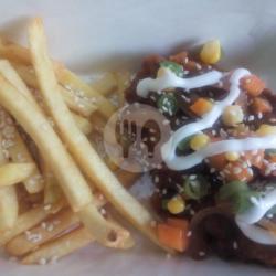 Paket French Fries Ayam Saus Madu