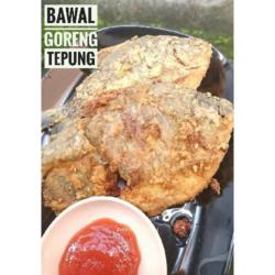 Ikan Bawal Laut Goreng Kremes