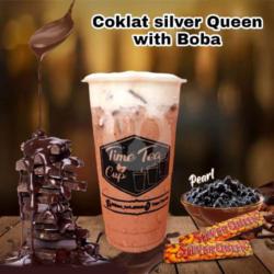 Coklat Silver Queen With Boba ( L )