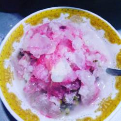 Es Bubur Kacang Ijo Dan Ketan Item  Roti Campur)