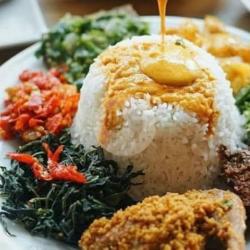 Nasi Ayam Goreng Sayur Lombok Ijo