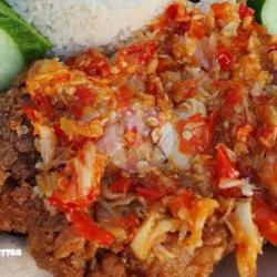 Ayam Geprek Cabe Merah (tanpa Nasi)