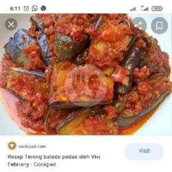 Nasi Terong Balado Telur Dadar Teh