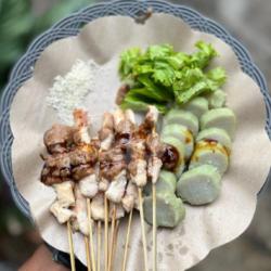 Sate Taichan Bumbu Kacang Ngumpet Tanpa Lontong