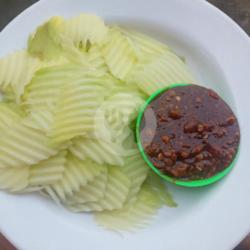 Rujak Colek Bumbu Kacang (mangga)