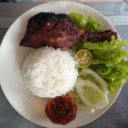 Nasi   Bebek Bakar Pedas Lalapan   Sambel