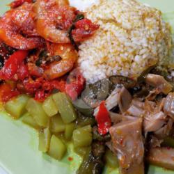 Nasi Sayur   Udang Sambal