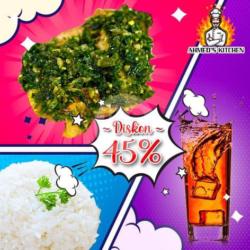 Paket Ph Nasi Ayam Cabe Ijo Spesial   Teh Manis Dingin