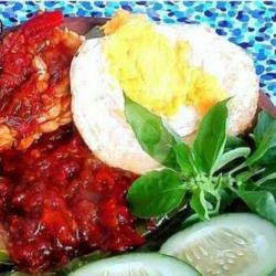 Nasi Telor Dadar / Ceplok Suka Suka