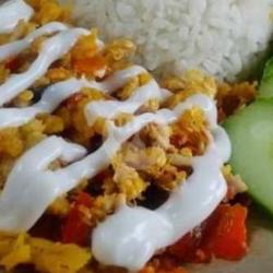 Ayam Geprek Mayonaise   Nasi