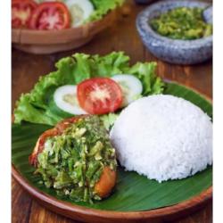 Nasi Ayam Penyet Sambal Ijo
