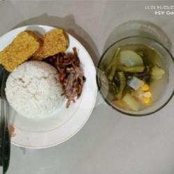 Paket Nasi Sayur Asem Ikan Teri Tempe 2