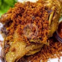 Bebek Goreng Serundeng   Nasi