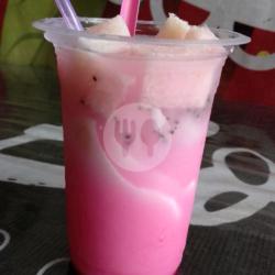 Fresh Blends Degan Susu Roti Syrup Merah