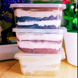 Paket 3cup Dessert Ada Rasa Coklat  Redvelvet  Tiramisu