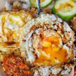 Nasi Telur Ceplok Kecap Rawit