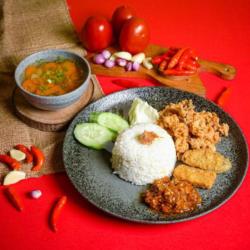 Nasi Cumi Sambal Geprek