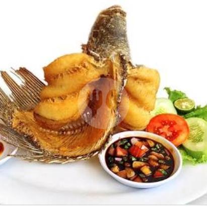 Ikan Goreng Gurame Sambal Cobek ( Bawal/Gurame ).