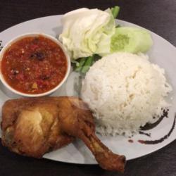 Nasi Ayam Penyet Sambal Tomat