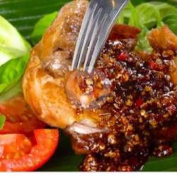 Ayam Geprek Sambal Kecap Pedas   Nasi